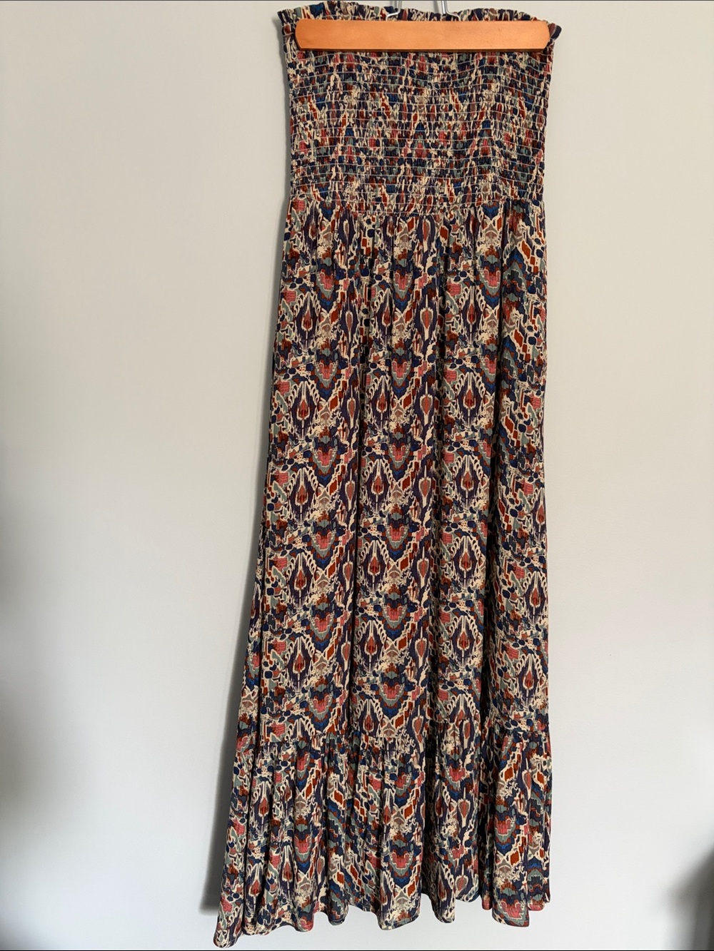 Smocked Waist Multi‑Color Maxi dress
